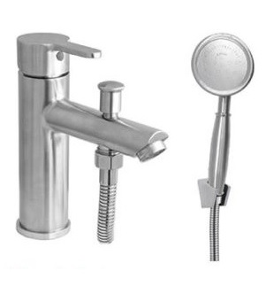 K-604不鏽鋼面盆沐浴兩用龍頭